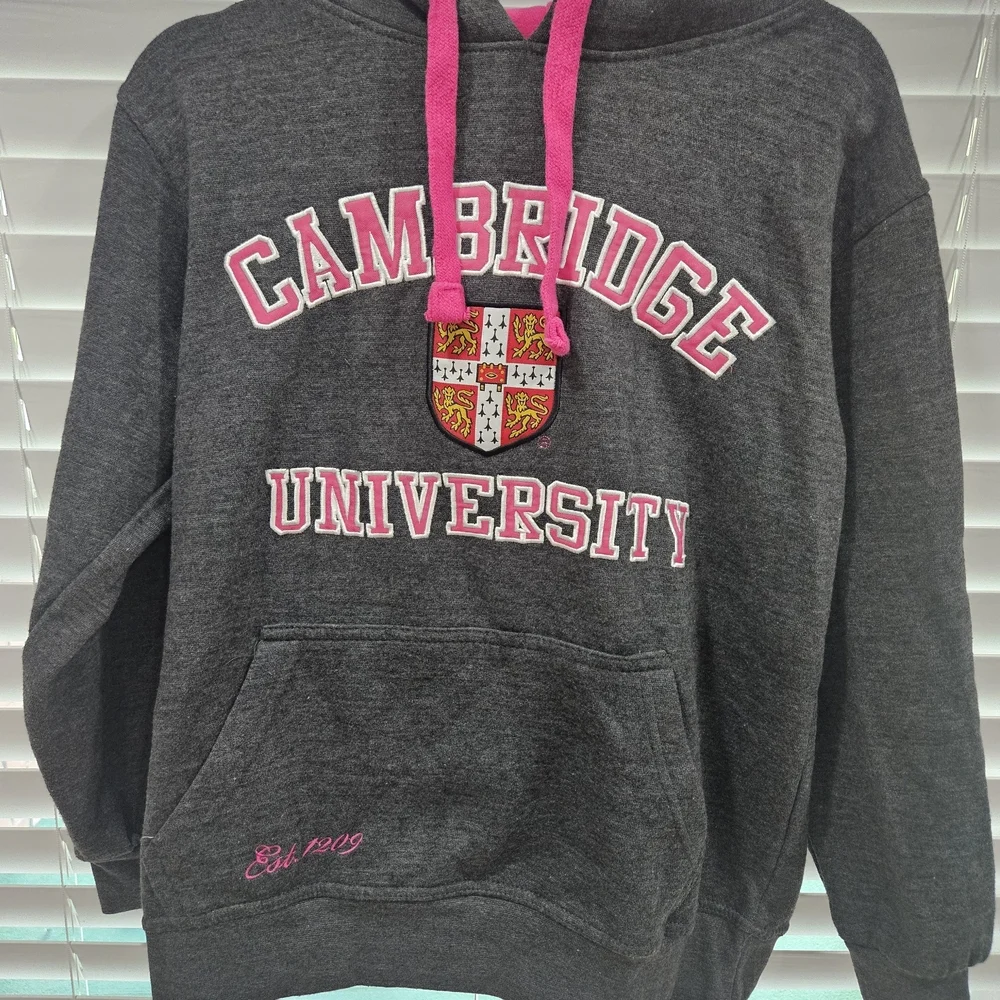 Cambridge University Gray Hoodie, Warm, Size M, Official Merchandise - Picture 3 of 9